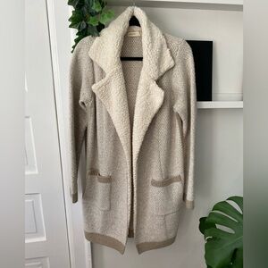 Anthropologie Sleeping On Snow Sherpa Open Knit Cardigan/ Coat